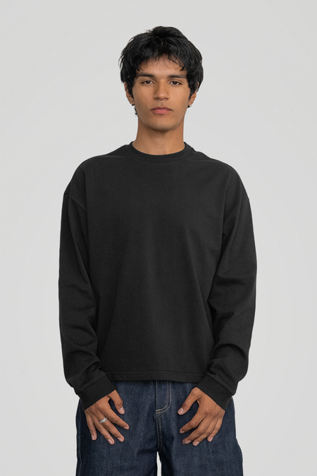300 GSM 'Black' Long Sleeve Tee