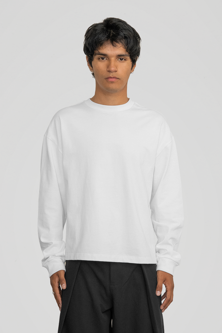 300 GSM 'White' Long Sleeve Tee