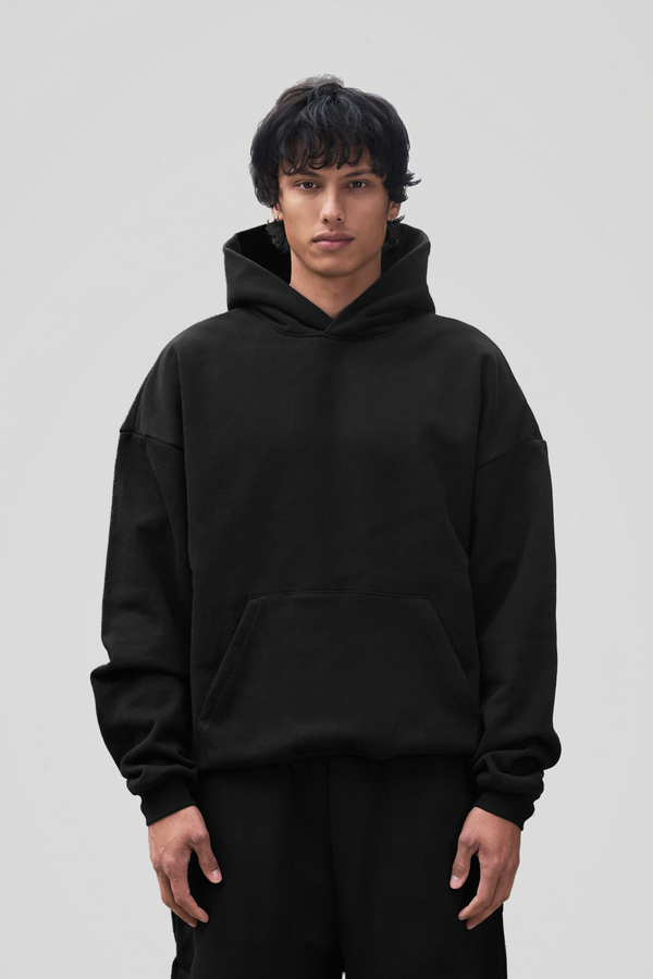 600 GSM 'Black' Core Hoodie