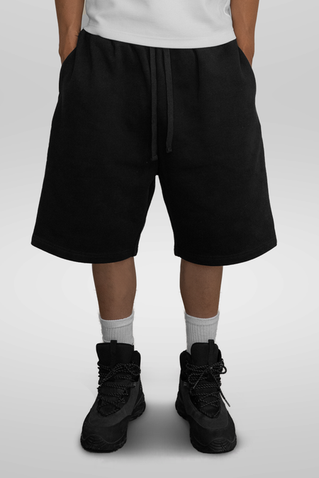 'Black' Baggy Sweat Shorts