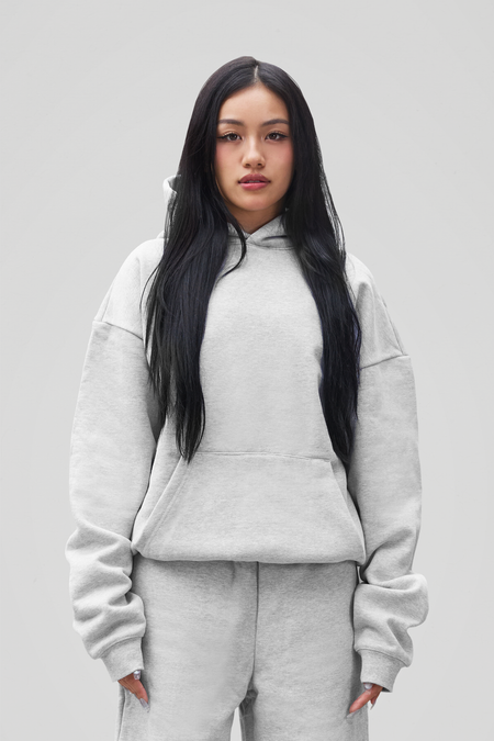 600 GSM 'Heather Grey' Core Hoodie