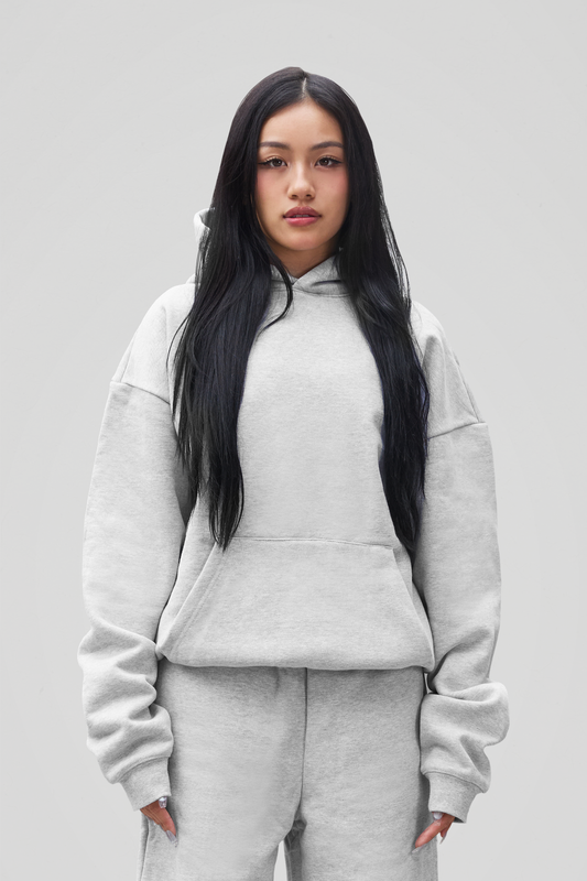 600 GSM 'Heather Grey' Core Hoodie
