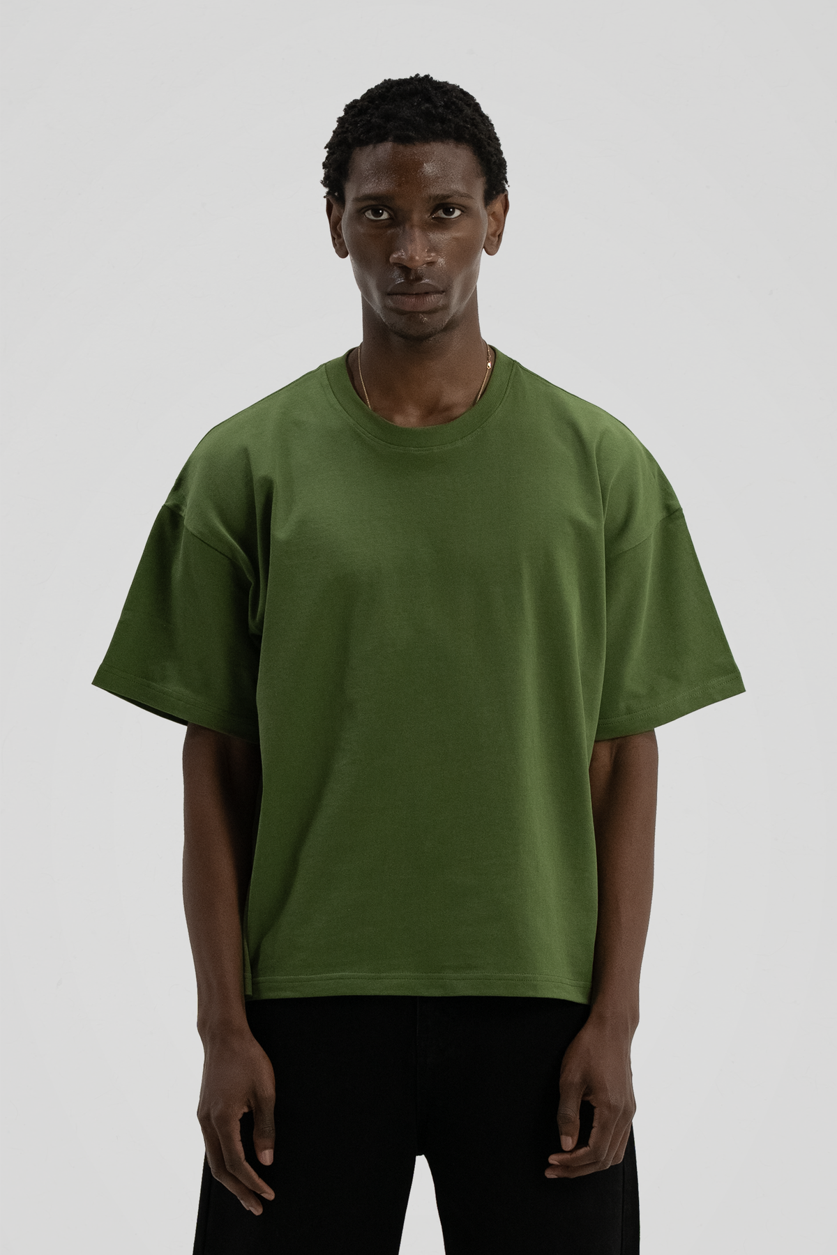 300 GSM 'Army Green' Core Tee V2