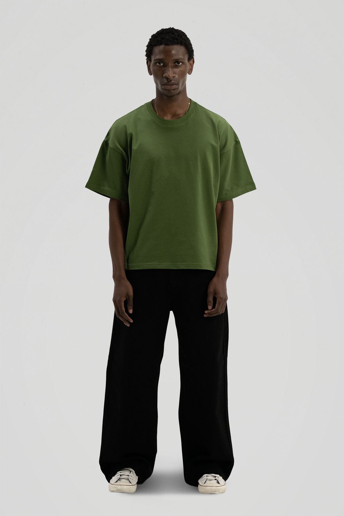 300 GSM 'Army Green' Core Tee V2