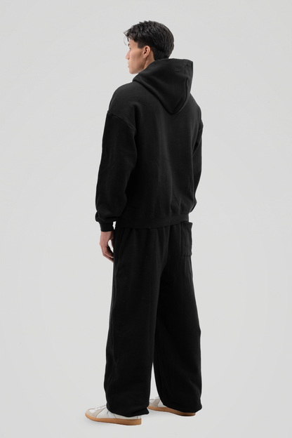 350 GSM 'Black' Classic Fit Hoodie