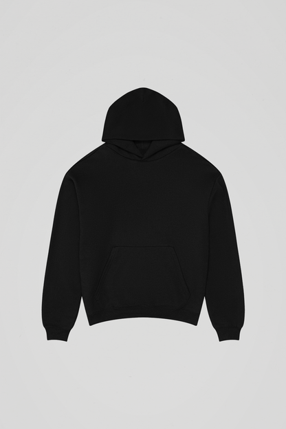 350 GSM 'Black' Classic Fit Hoodie