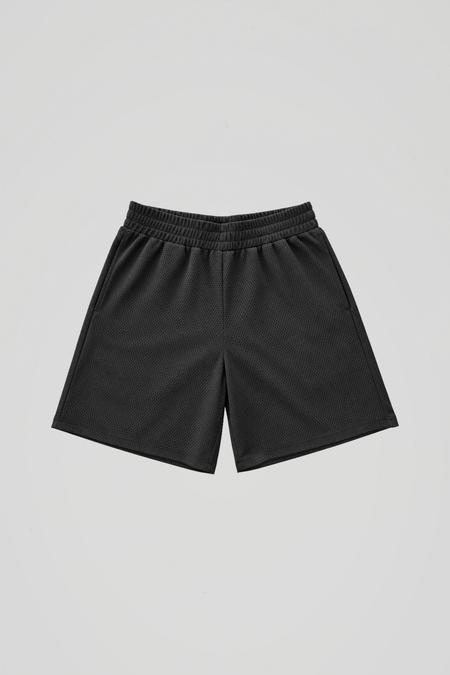 Black Mesh Shorts