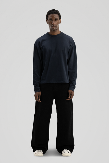 300 GSM 'Dark Navy' Long Sleeve Tee