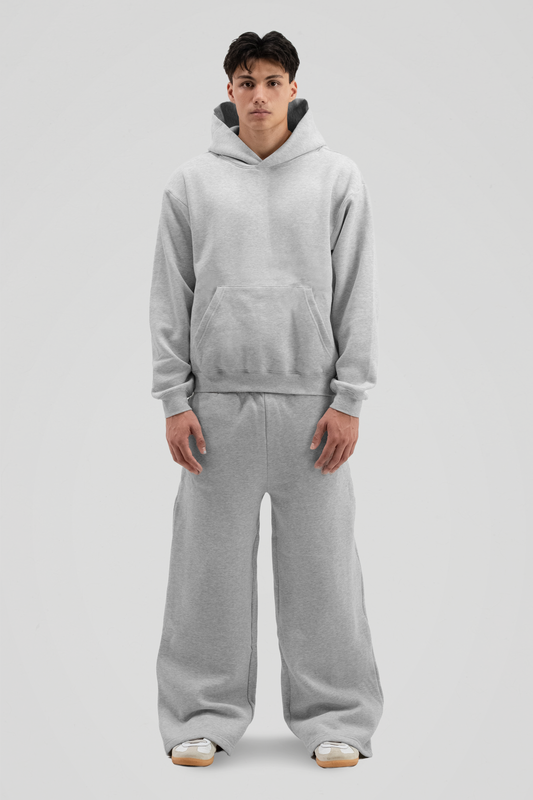 350 GSM 'Heather Grey' Classic Fit Hoodie