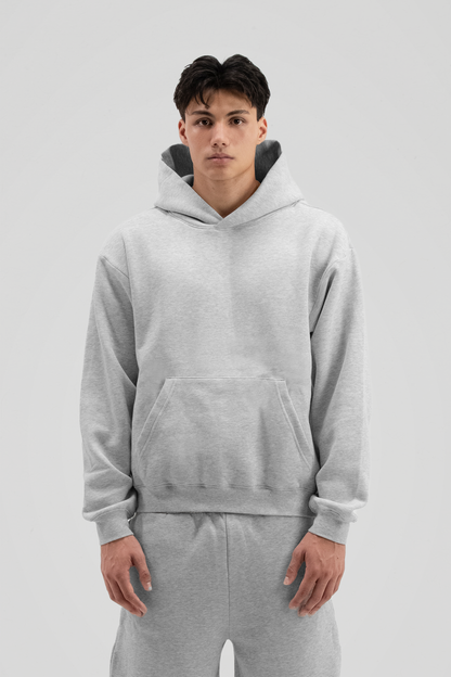 350 GSM 'Heather Grey' Classic Fit Hoodie