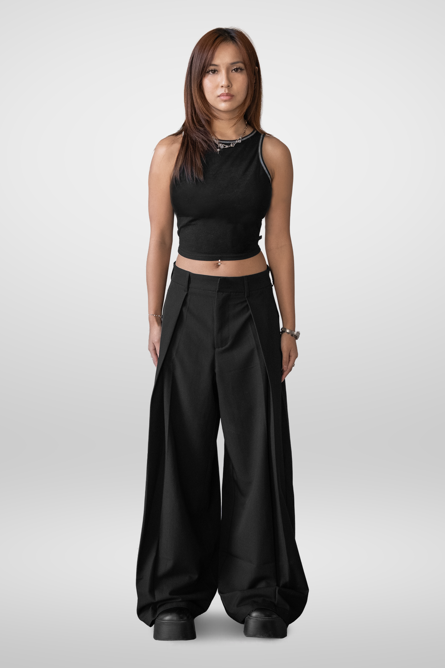 'Kuro' Pleated Trousers