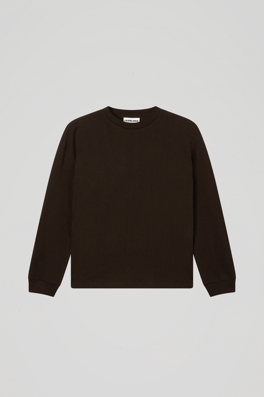 300 GSM 'Coffee' Long Sleeve Tee