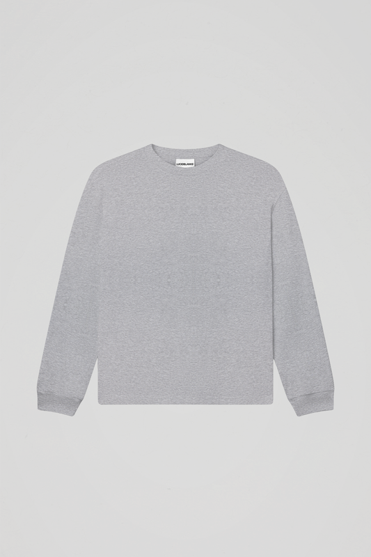 300 GSM 'Heather Grey' Long Sleeve Tee