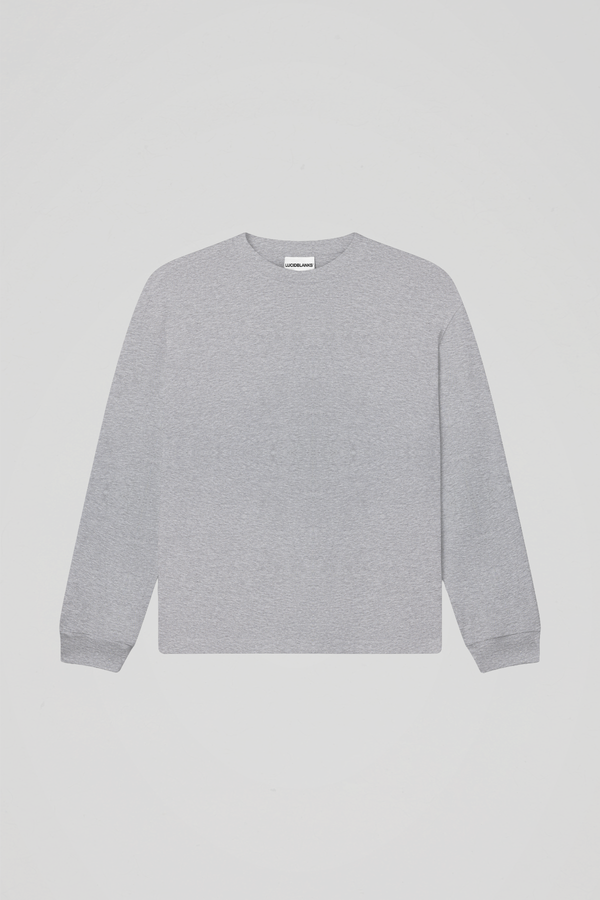 300 GSM 'Heather Grey' Long Sleeve Tee
