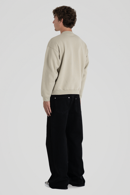 600 GSM 'Matcha' Fleece Crewneck