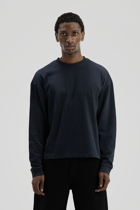 300 GSM 'Dark Navy' Long Sleeve Tee