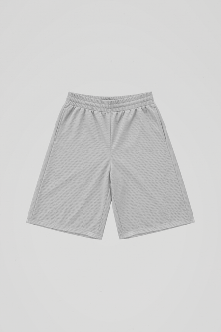 Silver Baggy Mesh Shorts