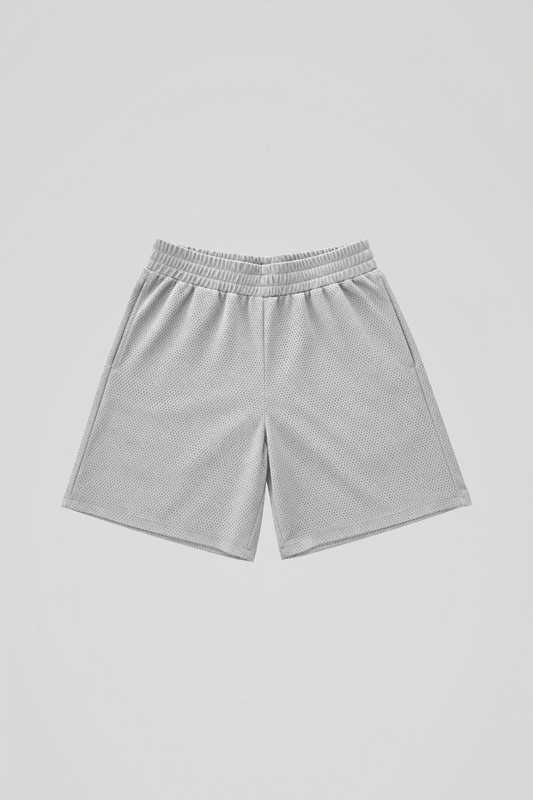Silver Mesh Shorts